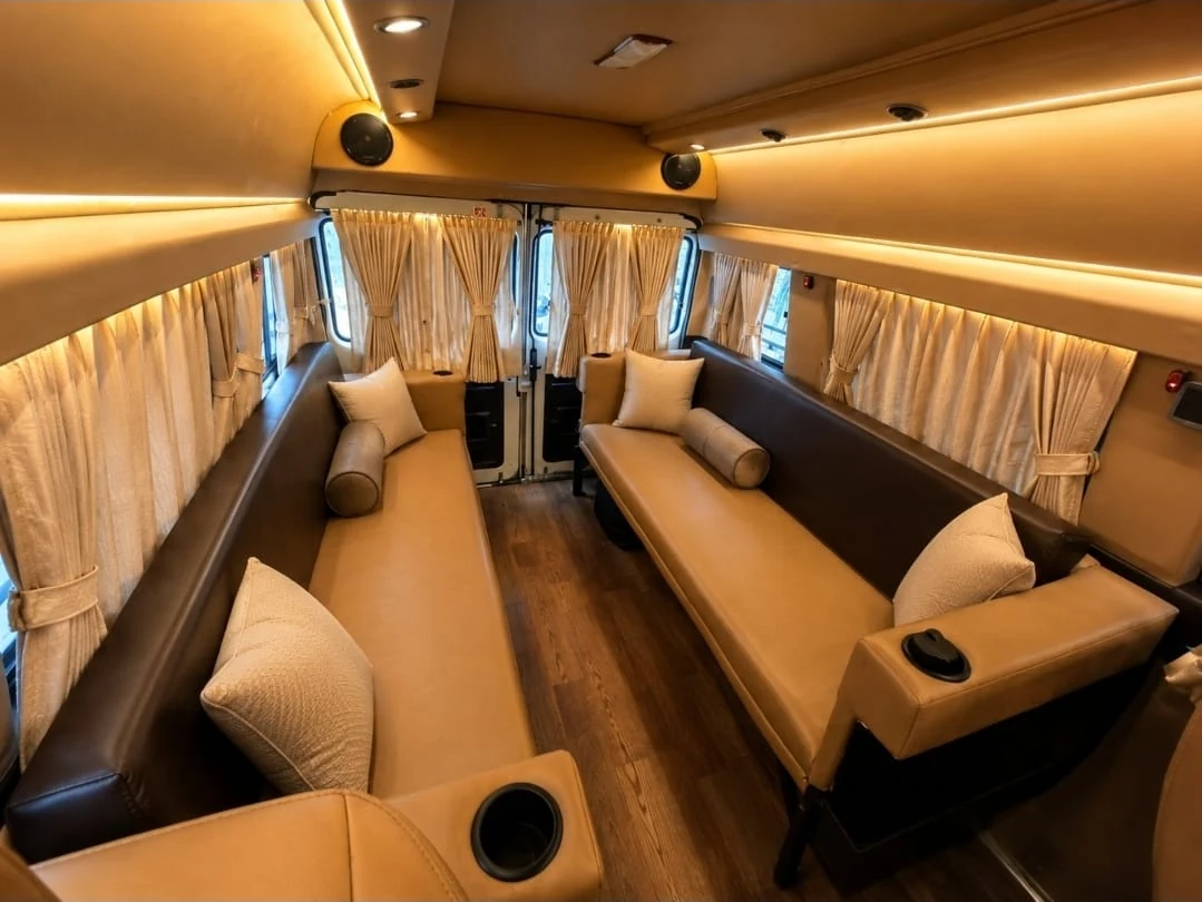 Luxury traveller lounge seating for an outstation journey
